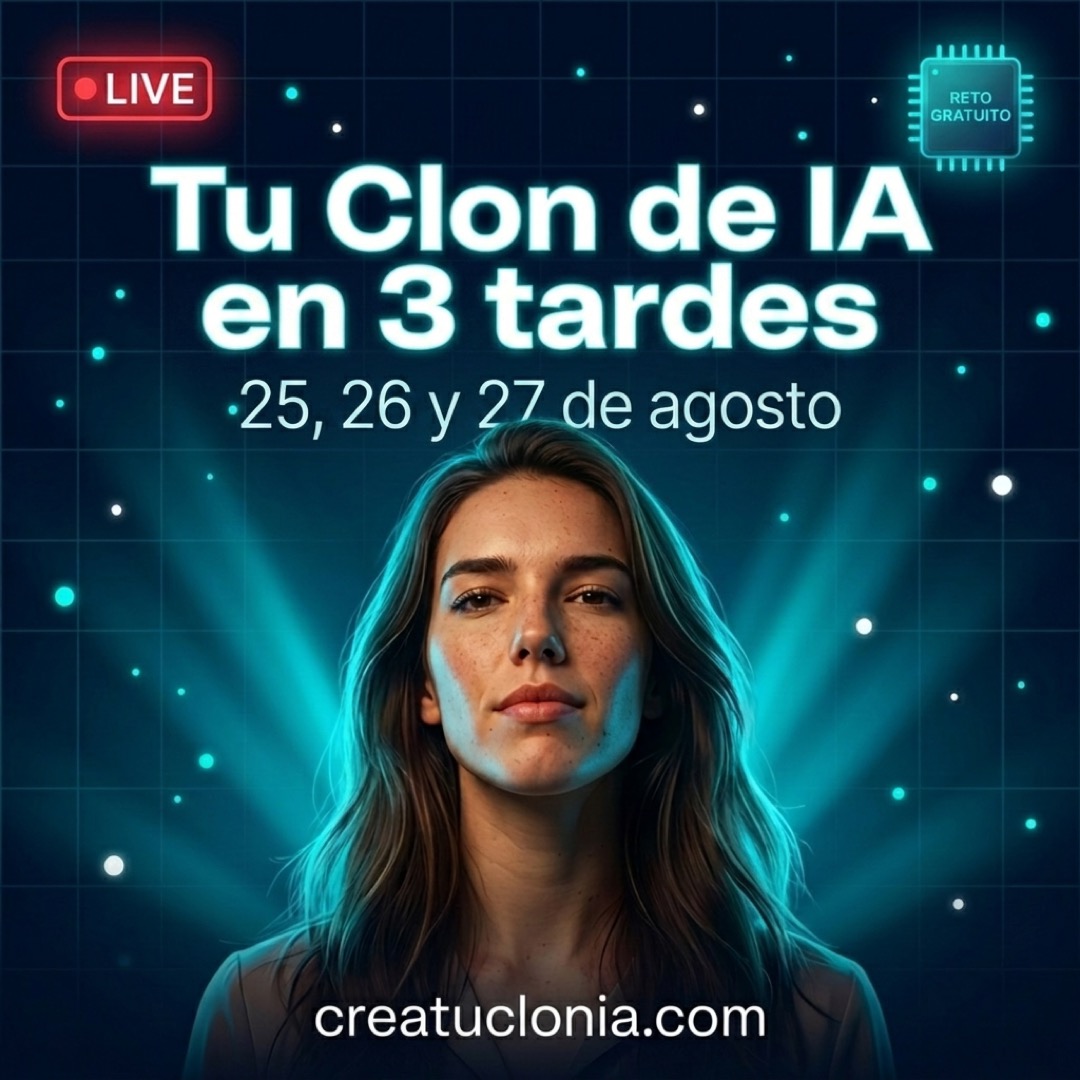 Create your AI clone poster — August 2026 campaign — Español